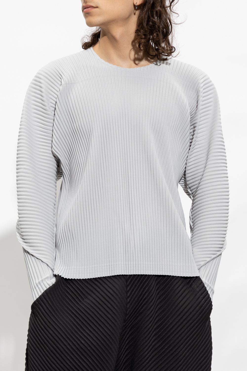 Issey Miyake Homme Plisse Ribbed T-shirt | Men's Clothing | Vitkac